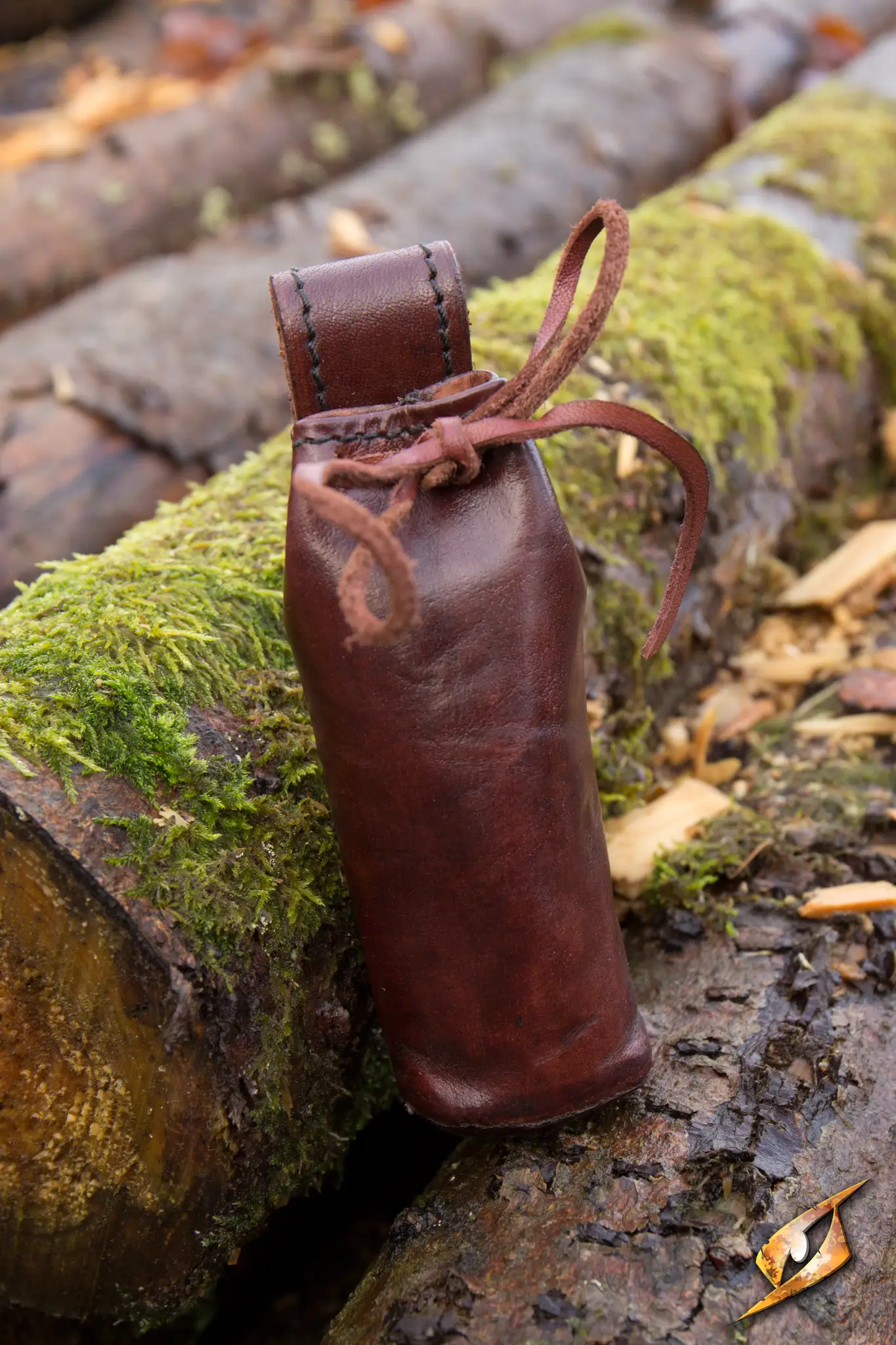 Telescope With Leather Pouch - Brass - Image 3